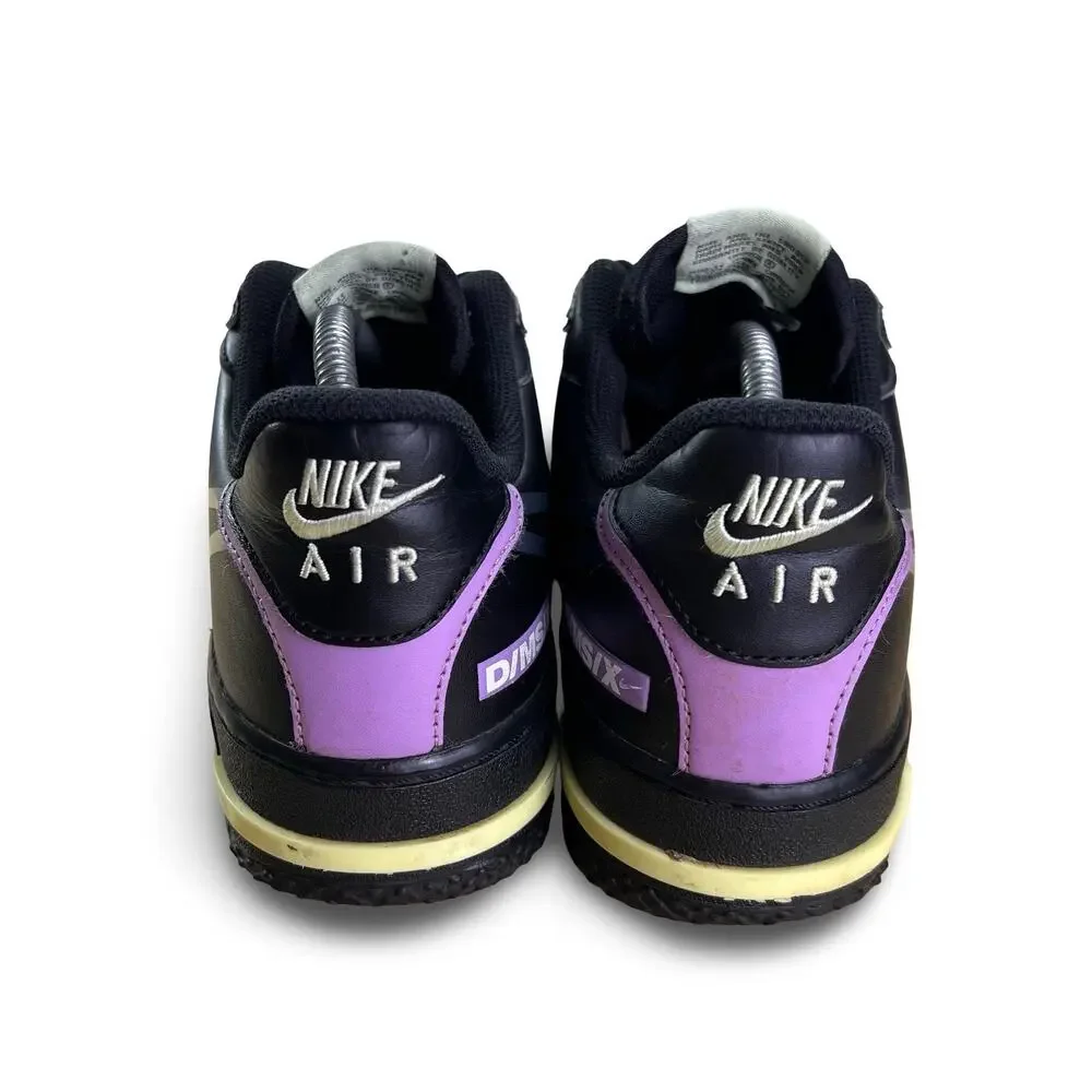 Nike Air Force 1 Black React Violet Star Mens Shoes Size 9.5 Basketball Comfort